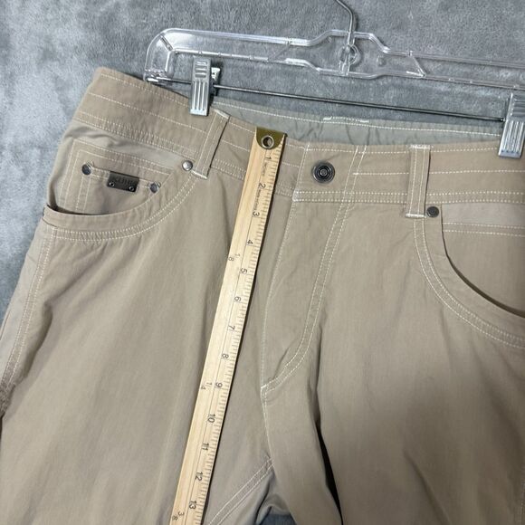Kuhl Pants Men 34x32 (Inseam 30) Beige Radikl Hiking Outdoor Lightweight Stretch - Picture 5 of 9
